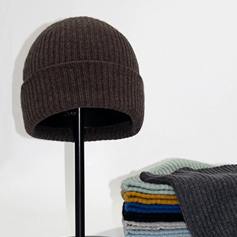 Winter Hat Women Men Beanie Wool Knit Warm Accessory For Autumn Cold Weather Skiing Sports Outdoor Holiday